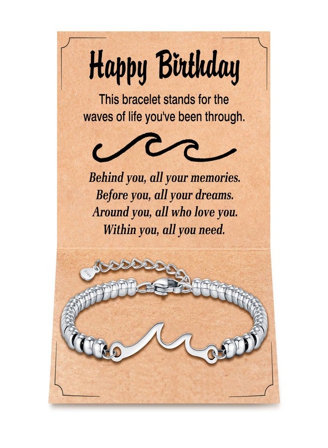 Raystar Birthday Gifts for Women, Through The Waves of Life Bracelet - Gifts for Friend Sister Daughter Mom Grandma - Image 1